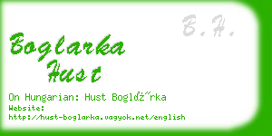 boglarka hust business card